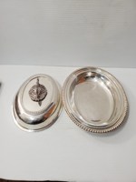 Dôme de service en argent de forme ovale de qualité supérieure protecteur de nourriture durable pour la maison cuisine salle à manger et affichage de Buffet