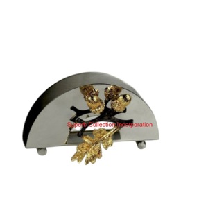 Best Marble Base Metal Napkin <b>Holder</b> Decorative Floral Design <b>Tissue</b> Dispenser For Dining & <b>Kitchen</b> Restaurant & Home Decor - Product Image 2