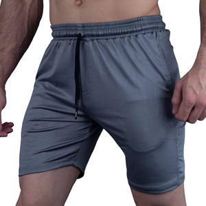 กางเกงขาสั้นรัดรูปสีทึบของผู้ชายสำหรับยิมและการฝึกกีฬา-ระบายอากาศได้ดีปรับสีและโลโก้ได้ทนทาน100% โพลีเอสเตอร์ - Product Image 2