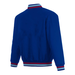 New Winter High Quality Blank Bomber College Wear Jacket Letterman Custom Heat Transfer Printing University Plus Size Knitted - Product Image 6