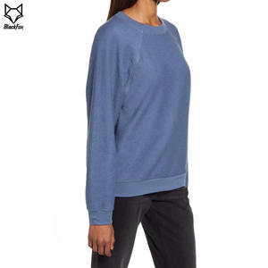 Sudadera de lana de algodón con cuello redondo para mujer logotipo personalizado ajuste regular para sudaderas con capucha y sudaderas de invierno - Product Image 2