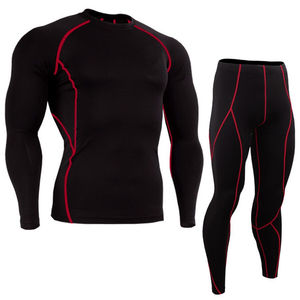 Traje Deportivo de Compresión Alta para Hombre, Poliéster y Elastano, para Gimnasio, Fitness, Correr, Ajuste Delgado, Ropa de Entrenamiento - Product Image 5