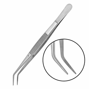 Pinzas Dentales de Acero Inoxidable, Pinzas Quirúrgicas con Punta Serrada, Pinzas Manuales para Aplicación de Algodón, Pinzas Meriam para Uso Quirúrgico - Product Image 2