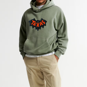 Nouveau meilleur prix pull à capuche brodé personnalisé pour hommes 100% coton français éponge lourd hiver - Product Image 1