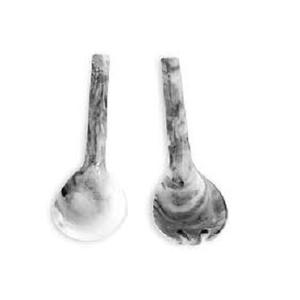 Juego de servidor de ensalada de resina hecho a mano, herramienta de ensalada Spiner con textura de mármol y patrón de remolino utilizado en el hogar, hotel y restaurante - Product Image 4