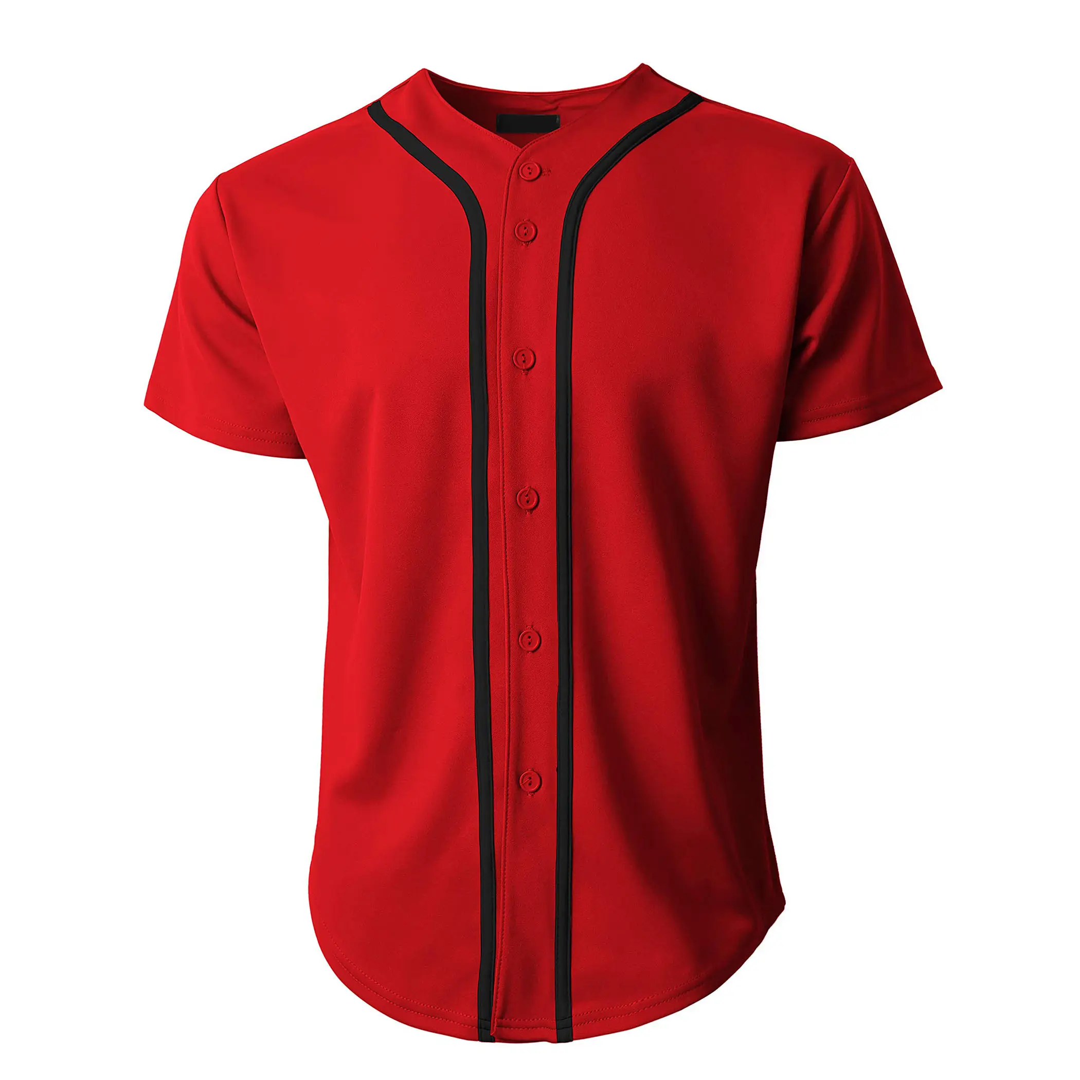 OEM Customize Breathable Blank Button Down Baseball Jersey Team Uniform Low MOQ Baseball Jersey Customized Printed Logo