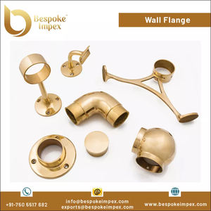 Calidad superior 51mm Brida de pared con acabado de latón Nueva llegada Barandilla de barra estándar DIN Artículo más vendido a bajo precio - Product Image 2