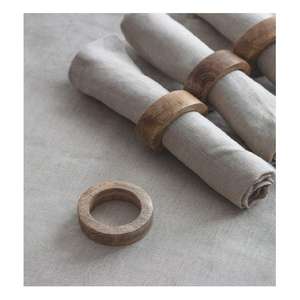 Rond de serviette de luxe, pour table salle de bain chambre éclaircissant fabriqué à la main élégance moderne. Fabriqué en bois naturel de haute qualité - Product Image 4