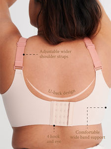 Mama-Friendly High-Gender Ladies Nursing <b>Bra</b> New Purple Embroidered Lace Front Open Wire-Free Seamless Latex <b>Bra</b> Brief Set for - Product Image 4