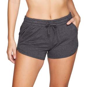 Pantalones cortos deportivos de compresión de poliéster 100% de verano para mujer, logotipo personalizado, Fitness, correr, entrenamiento, cintura con cordón - Product Image 6