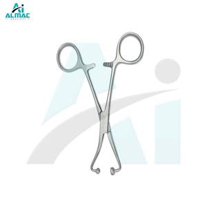 Pinzas de toalla de bola y enchufe de acero inoxidable duraderas ALMAC uso médico y quirúrgico precisión hecha a mano reutilizable y esterilizable - Product Image 4