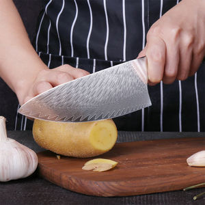 Vente en gros de commandes en vrac personnalisées, service OEM ODM, manche en résine bleue de luxe, couteau de chef de cuisine en acier Damas, couteau de chef japonais - Product Image 5