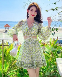 Vestido de algodón indio hecho a mano elegante bohemio acampanado dobladillo ropa de verano regalo personalizado de moda - Product Image 1