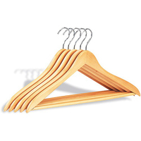 Cintres ronds en bois de style moderne pour armoire et rangement domestique, couleur personnalisable, résistants à la rouille, robustes, personnalisation en gros
