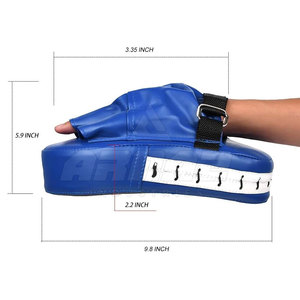 Coussinets de mise au point en cuir PU de qualité supérieure pour la boxe et l'entraînement aux arts martiaux Coussinets de mise au point incurvés légers pour les perceuses de vitesse et de précision - Product Image 5