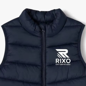 Blouson matelassé léger et isolé pour homme, col montant, fermeture éclair, en toile unie, avec logo frontal, idéal pour l'hiver (OEM) - Product Image 6