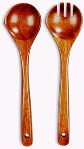 Ustensiles de cuisine indiens faits à la main ensemble de serveurs à salade outils à salade en bois aux tarifs d'usine - Product Image 6