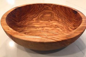 <b>Mango</b> <b>Wood</b> Decorative Round Carved <b>Bowl</b> for Decoration Centrepiece <b>Bowl</b> for Table (10" X 10" X 2.5") - Product Image 3