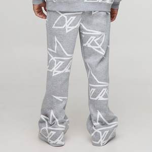 Vente en gros de survêtements gris avec logo imprimé sur mesure pour hommes, survêtements vintage très exigeants pour l'hiver, ensembles personnalisés respirants pour hommes - Product Image 6