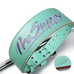 Dual Prong <b>Buckle</b> Tapered Design Gym Accessories Back Support lack Powerlifting Belts 4 Inch Padded Leather Weightlifting Belt - Product Image 4