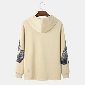 Hombres de gran tamaño 320gsm French Terry Cotton Hoodie Hombres Heavyweight Blank Casual Hombres Moda Hoodie - Product Image 2