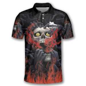 Camiseta de bolos de sublimación de calidad profesional, camisetas de equipo personalizadas, camisetas de bolos de poliéster transpirables de secado rápido al por mayor - Product Image 2