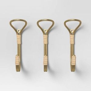 Ganchos de pared antiguos hechos de hierro recuperado con acabado forjado y estilo histórico hecho a mano para casas de época - Product Image 6