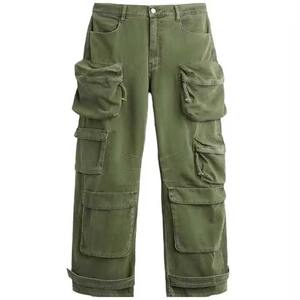 Pantalones Cargo Ligeros de Lona para Hombre - Ropa de Trabajo con Bolsillos Cargo - Product Image 1