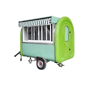 Chariot de nourriture de rue mobile pour entreprise avec friteuse à gaz, grill et réfrigérateur - Product Image 4