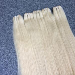 ผมต่อของมนุษย์ดิบ100% สีบลอนด์เป็นเส้นตรงธรรมชาติ - Product Image 2