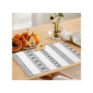 Outdoor 100% Cotton Embroidered Jacquard 14x20 160 GSM Biodegradable Handmade In India Custom Branding <b>Table</b> Mats Bulk Ready - Product Image 4