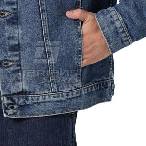 Veste d'hiver en jean pour homme avec logo personnalisé, prix bas, haute qualité, taille plus, veste d'hiver en jean personnalisée pour homme - Product Image 5