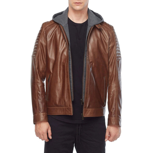 แจ็กเก็ตหนังสำหรับผู้ชายแจ็คเก็ตหนัง PU สำหรับผู้ชาย - Product Image 1