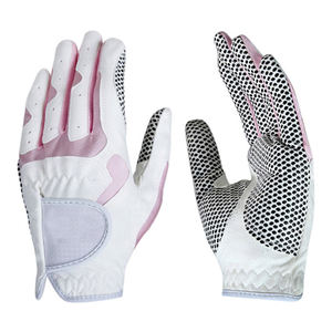 Guantes de golf Cabretta para hombre de excelente calidad Palma de cuero sintético suave con logotipo personalizado Deportes de cuero genuino - Product Image 2