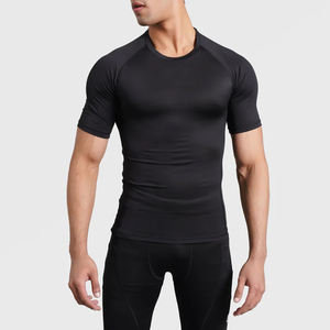 Camisetas de Compresión Ligeras de Secado Rápido y Transpirables para Hombre, Mangas Completas, Colores Sólidos Personalizables, Material de Spandex/Poliéster - Product Image 6