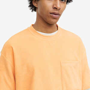 T-shirt chemises de haute qualité poids lourd uni surdimensionné T-shirt impression broderie personnalisé blanc 100% coton hommes T-shirt T-shirt - Product Image 3