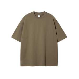 Vente en gros d'un nouveau design de qualité de luxe 100% coton coupe ample petite épaule tombante marque vierge hommes t-shirt surdimensionné - Product Image 6