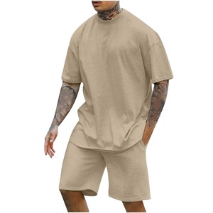 Ensemble décontracté pour homme 2024, respirant, deux pièces, imprimé, short ample, t-shirt à manches courtes pour les activités de plein air, nouveau style streetwear - Product Image 1