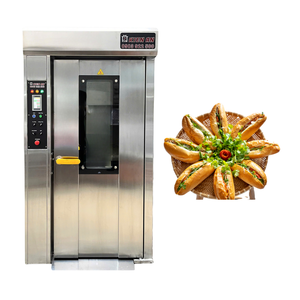 Kien Factory 16-Trays Rotary Oven Iso Certified Easy to Operate 1Hp Motor Pizza Oven with Altuntop Trolley New Condition - Product Image 1