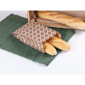 Sacs alimentaires imprimés Kraft 7x28cm, papier Kraft, 1000 pièces, B2B - Product Image 1