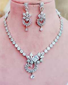 ENSEMBLE DE COLLIERS CZ COUPE ÉTOILE ORIGINALE DE QUALITÉ IMPRESSIONNANTE POUR LES FEMMES PARFAITS À PORTER BIJOUX AD PREMIUM - Product Image 2