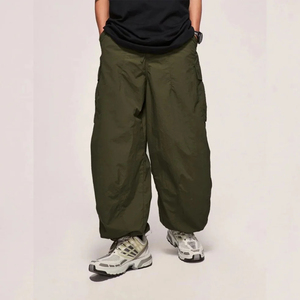 Pantalones de Paracaídas para Hombre, de Nailon, con Bolsillos Cargo, Cintura Elástica y Corte Holgado, Precio de Fábrica, Personalizados - Product Image 3