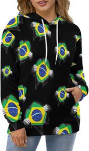 Venta al por mayor de los hombres de invierno XL sudaderas con capucha 100% algodón de secado rápido personalizado transpirable sublimación completa impresión diseño sólido forro con capucha - Product Image 4