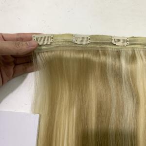 Extensions de cheveux 100% naturels malaisiens, cheveux humains, lisses et alignés, cuticules, couleur Piano, Double Drawn, avec clips, vente en gros, 100% pouces - Product Image 2