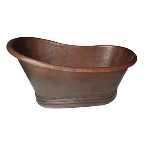 Baignoire ovale en aluminium sur mesure, écologique, finition polie moderne, projets d'aménagement intérieur de salle de bain, acheteurs de décoration mondiaux - Product Image 1