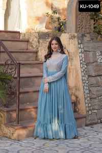 Nuevas mujeres de diseñador usan vestidos Anarkali elegantes con tallas grandes disponibles para Damas Indias y paquistaníes usan vestidos de bajo precio - Product Image 2