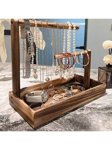 Présentoir à bijoux en bois moderne et écologique, artisanat fait main, prix direct usine - Product Image 2