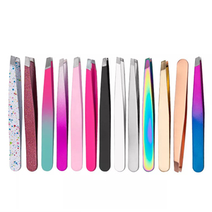 Pinzas de Acero Inoxidable para Cejas, Herramienta de Punta Inclinada de Precisión para Depilación y Aseo Preciso para Mujeres y Hombres - Product Image 1