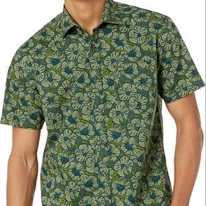 Camiseta con estampado de botones para hombre, camisetas personalizadas de color sólido, camiseta de manga corta con cuello - Product Image 1