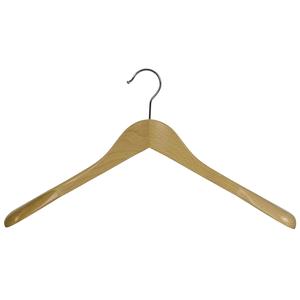 Solid Wood Suit <b>Hangers</b> for Clothing Store-Lotus and Beech Wood Single Tier Custom Logo Available - Product Image 1